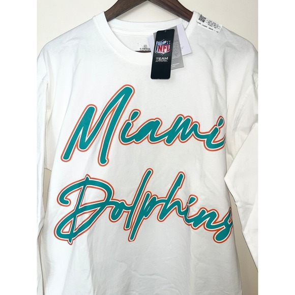 GAMEDAY COUTURE Miami Dolphins NWT Long Sleeve Oversized Shirt NFL | SMALL - Picture 4 of 15